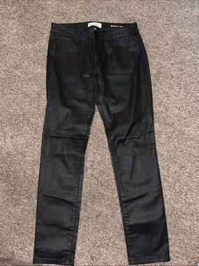 DL1961 Coated Black Skinny Jeans